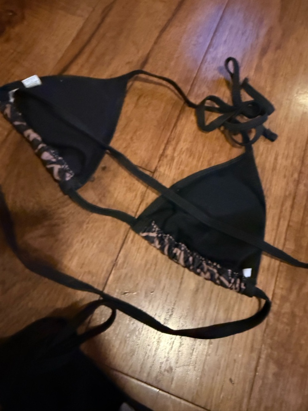 Fendi Black and Brown Logo Triangle Bikini Set - Picture 3 of 4